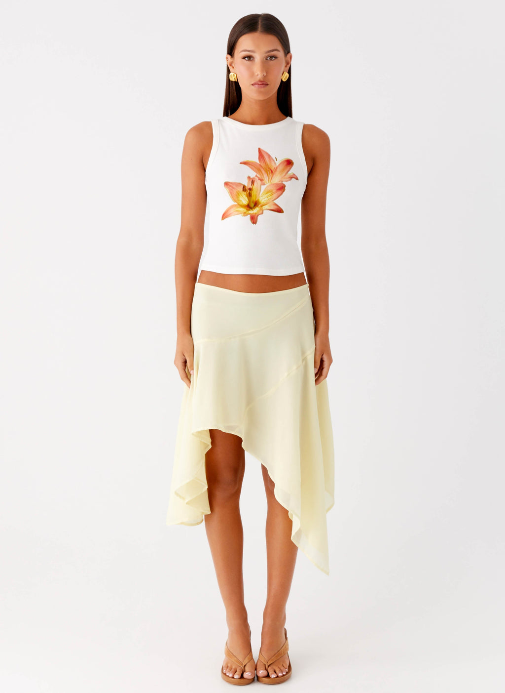 Carmela Tank Top - White