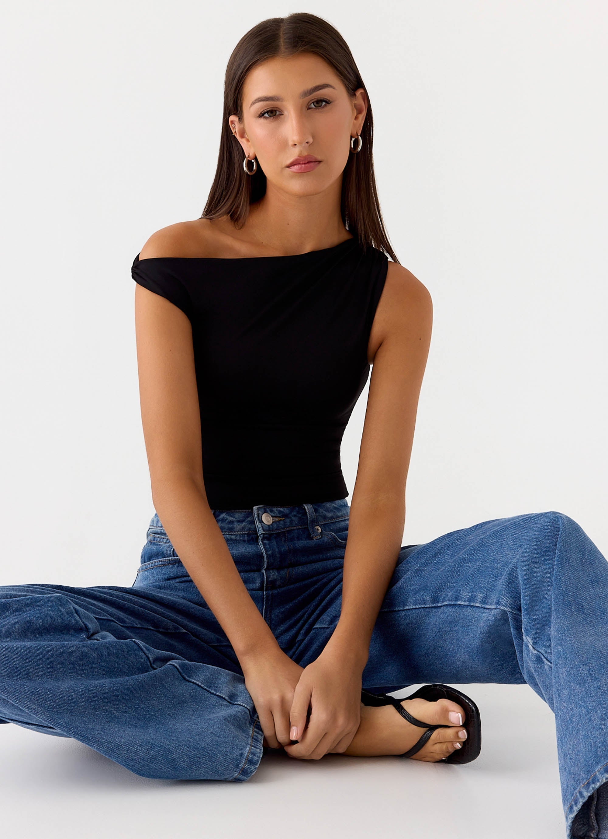 No Answer Bodysuit - Black